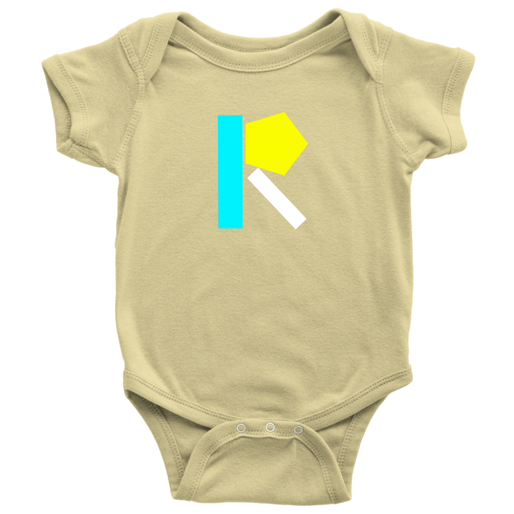 "R" Initial Baby Onesie