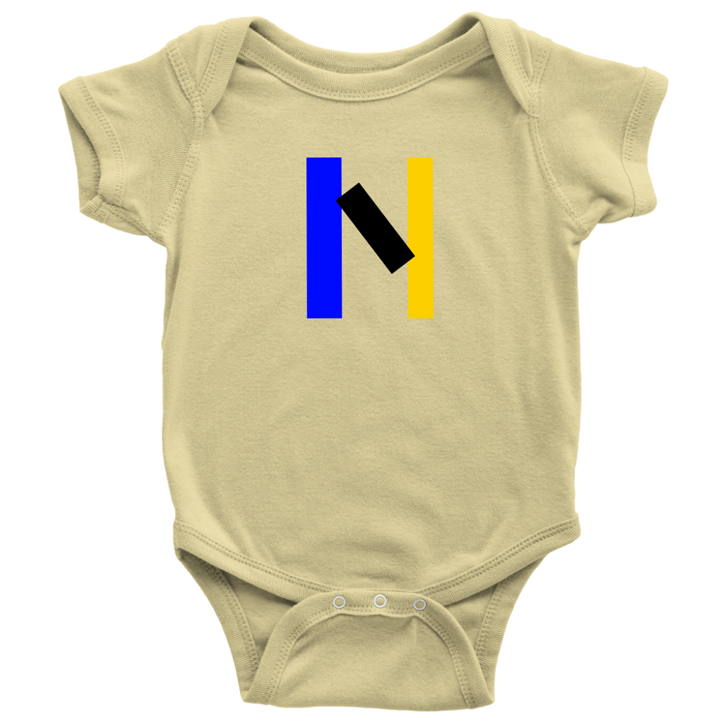 "N" Initial Baby Onesie