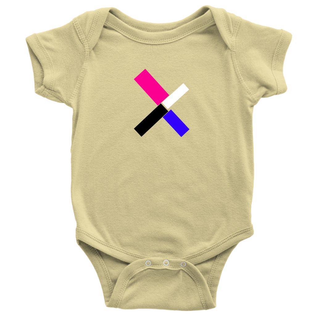 "X" Initial Baby Onesie