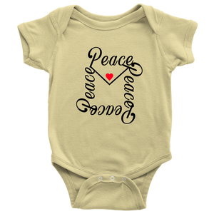 Peace Letter Baby Onesie