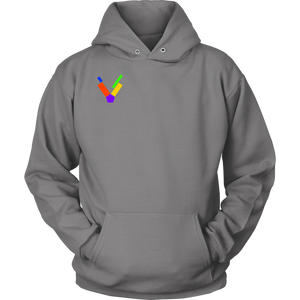 "V" Initial Adult Hoodie