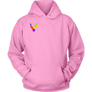 "V" Initial Adult Hoodie