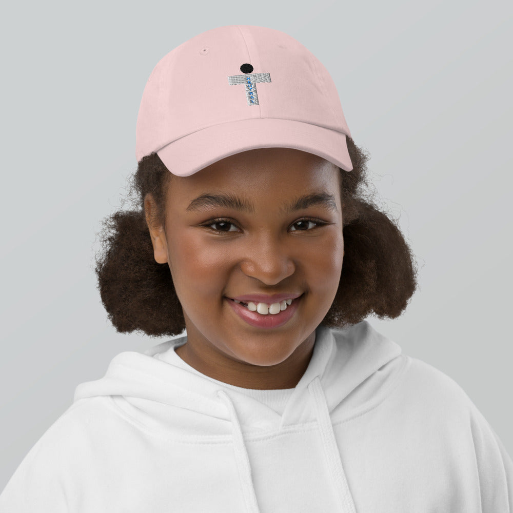 T Logo Embroidered Youth Cap